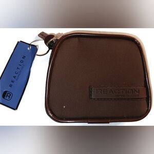 KENNETH COLE REACTION Coin Purse Wallet, BROWN